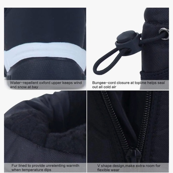 CIOR Winter Snow Boots for Boy and Girl Waterproof with Fur Line as 5 toddler. - Picture 5 of 6